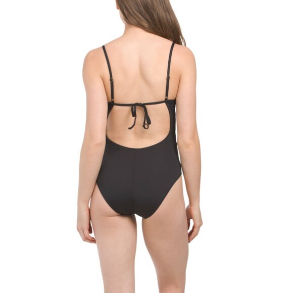 Becca Black Front Keyhole One-Piece Swimsuit - Picture 2 of 4